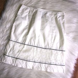 White cotton skirt size 10